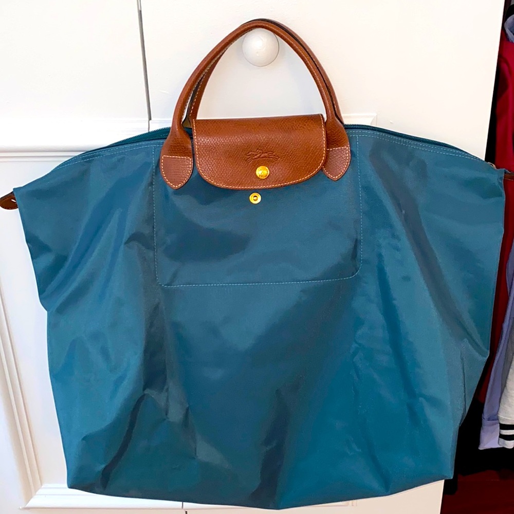 Longchamp big bag. Brand new. Teal color.